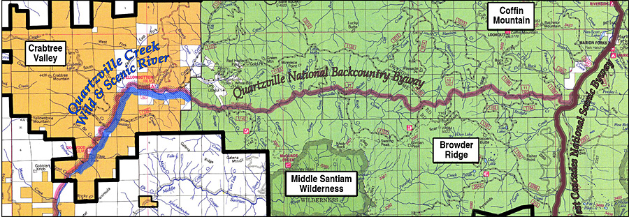 quartzville map segment graphic